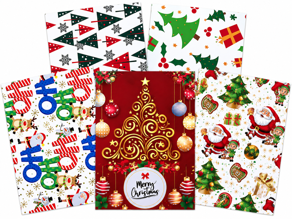 Papel de regalo navideño