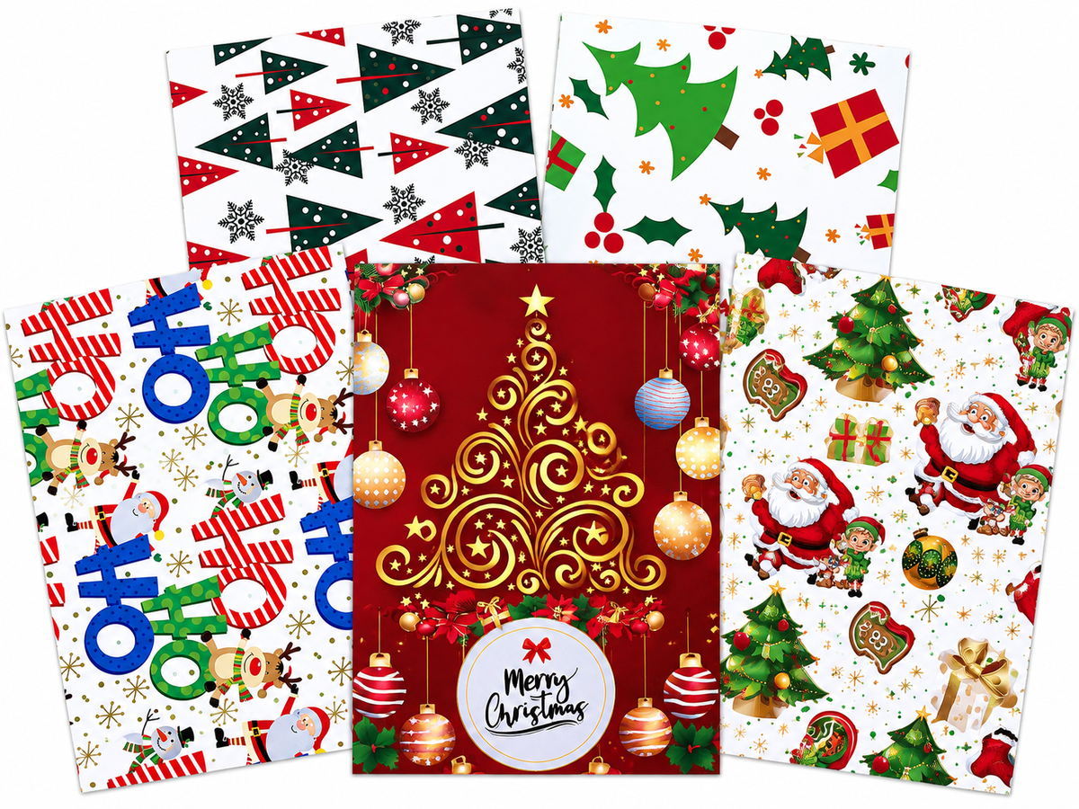 Papel de regalo navideño