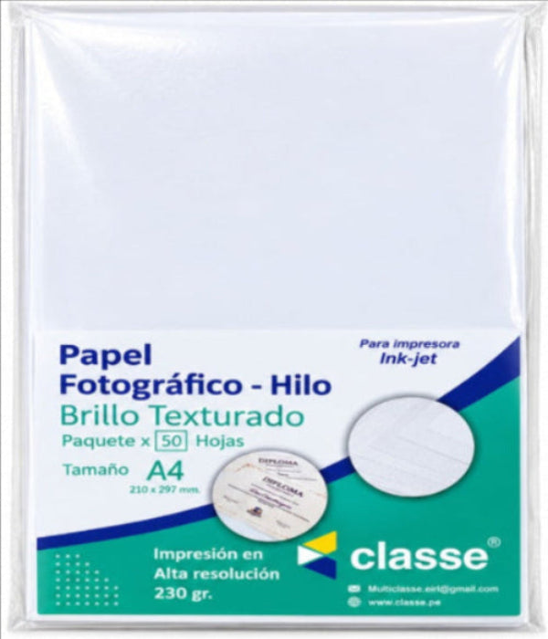 Papel Fotografico Hilo - 230g