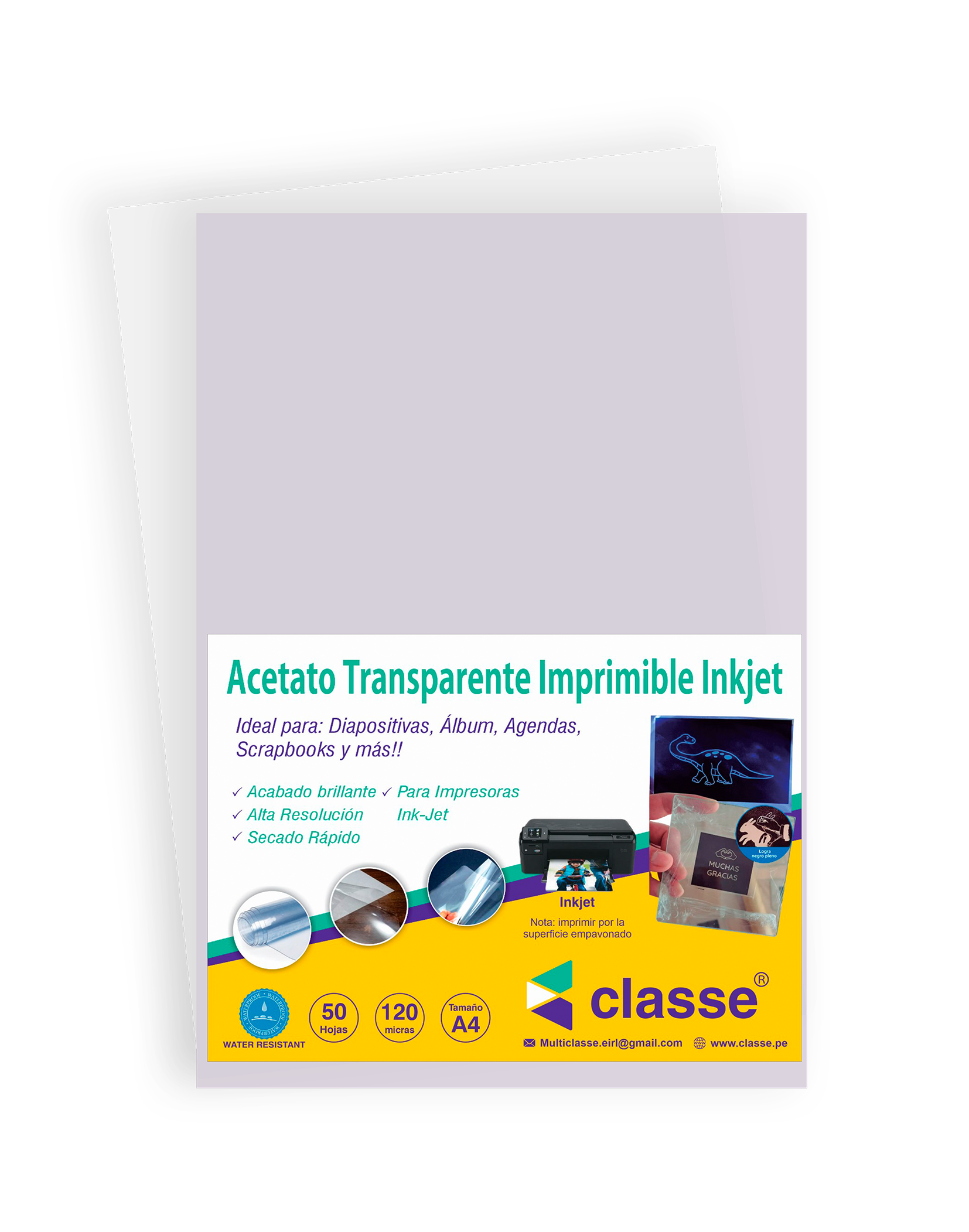 Acetato Imprimible Transparente