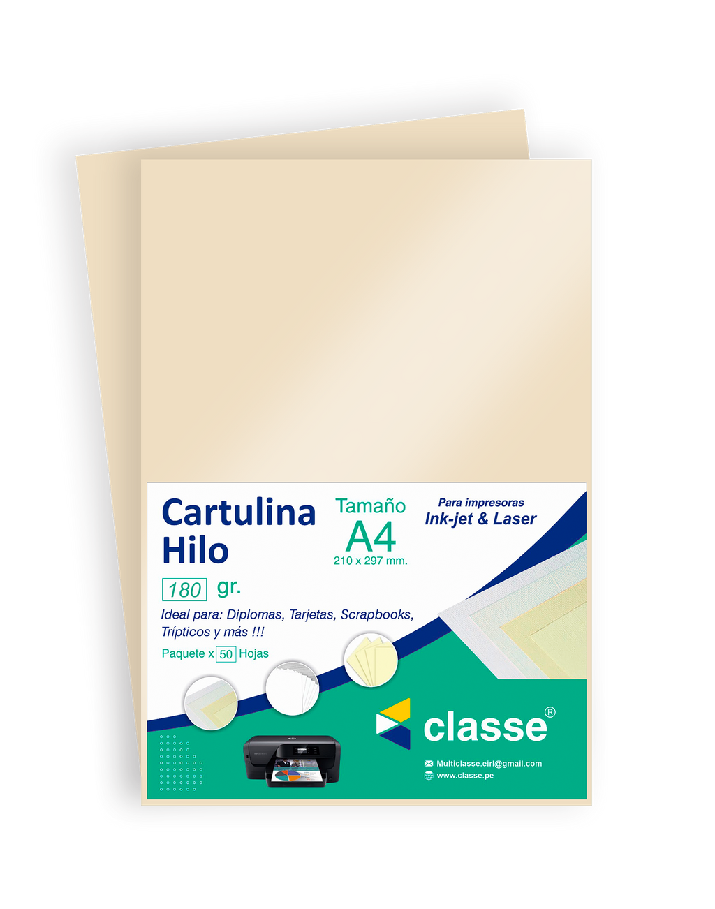 Cartulina Hilo 180 gr