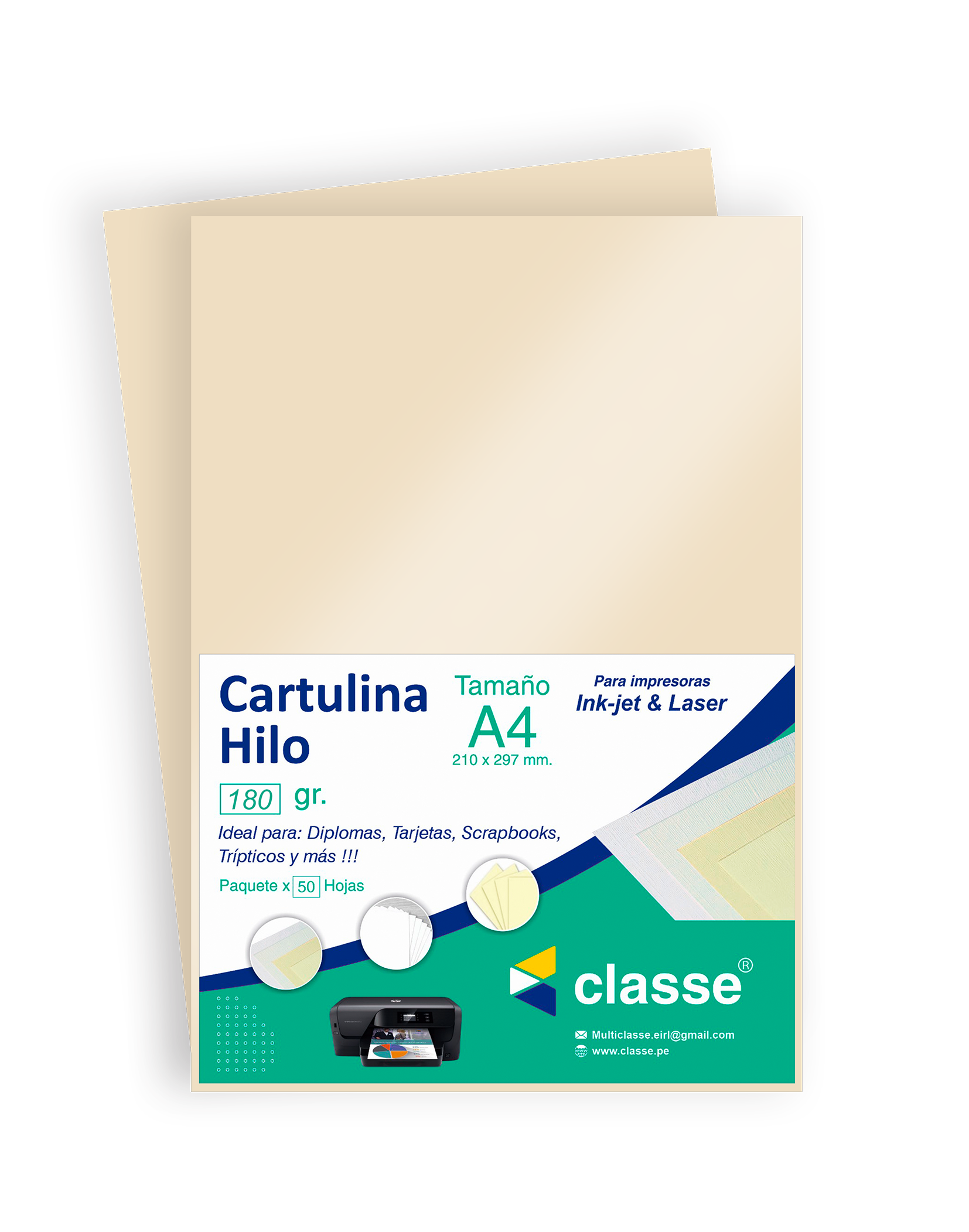Cartulina Hilo 180 gr