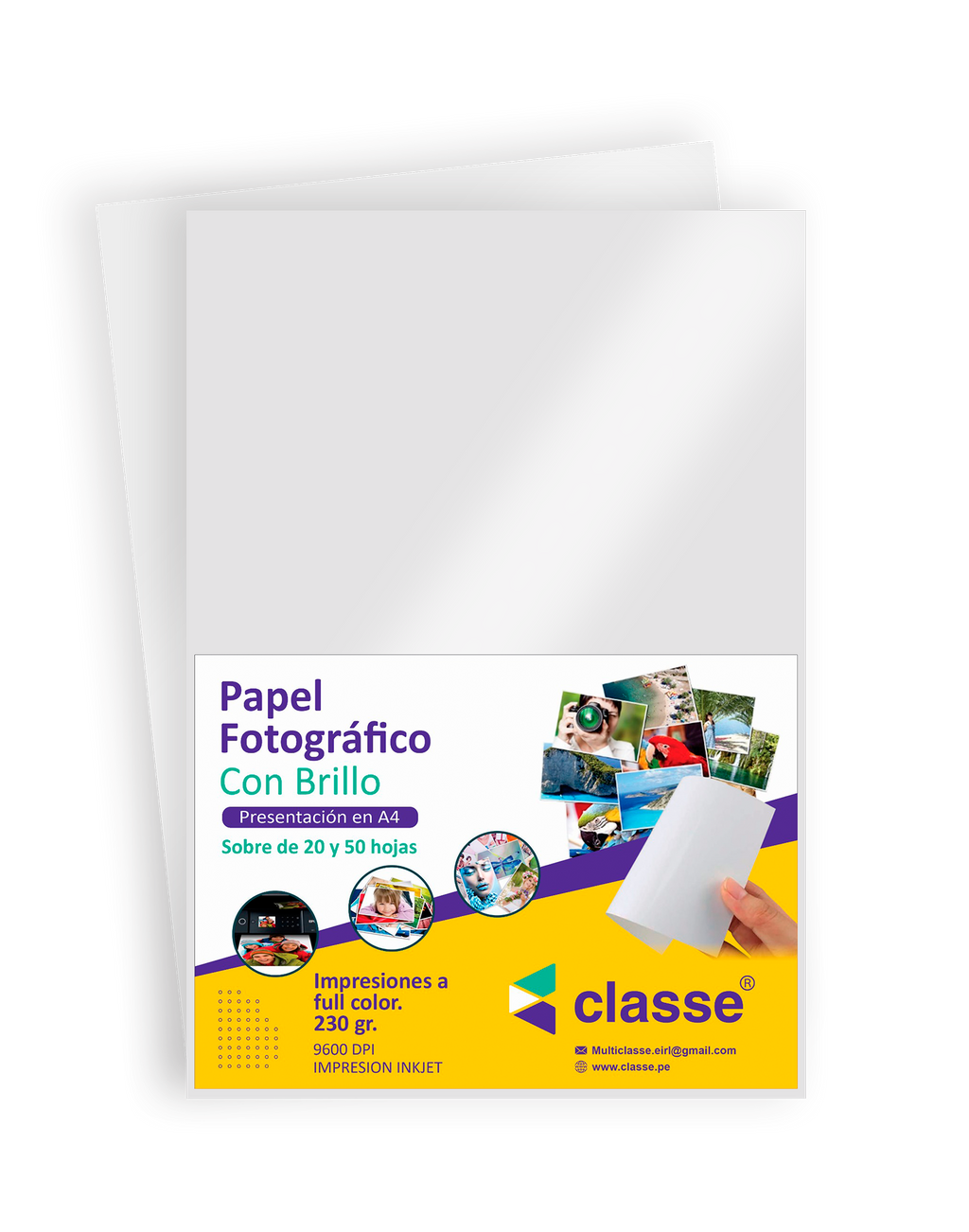 Papel Fotográfico Brillo - 230gr